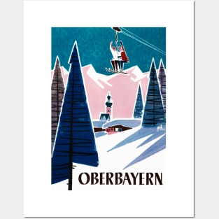 Vintage Travel Poster Germany Oberbayern Posters and Art